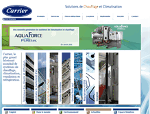 Tablet Screenshot of carrier.fr