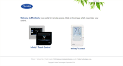 Desktop Screenshot of myinfinity.carrier.com